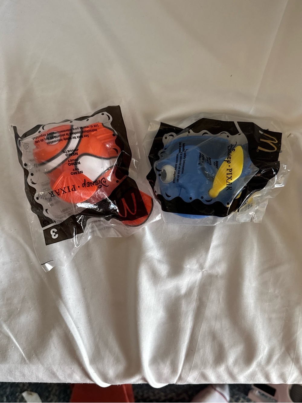 McDonald's Pixar Kids Bottoms Toy Set - Blue & Orange
